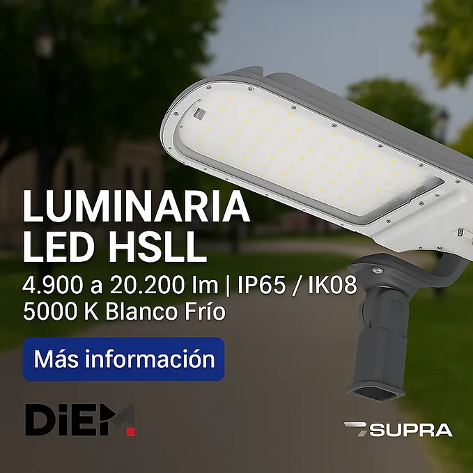 Luminaria LED HSLL | 4,900 a 20,200 lm | IP65 / IK08 | 5000K Blanco ...